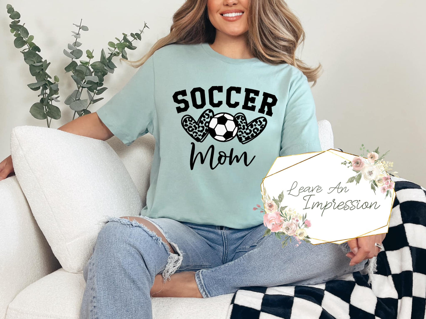 Soccer Mom-Leopard Hearts