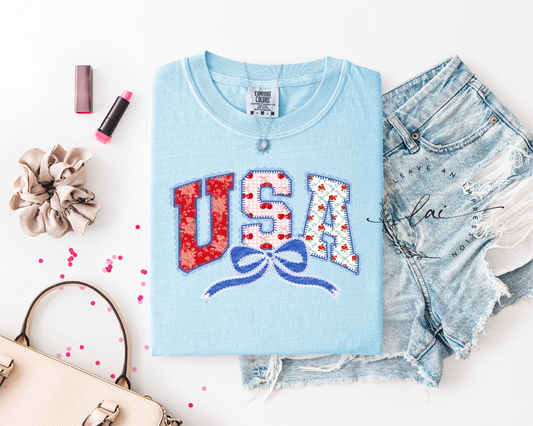 USA Patchwork Print