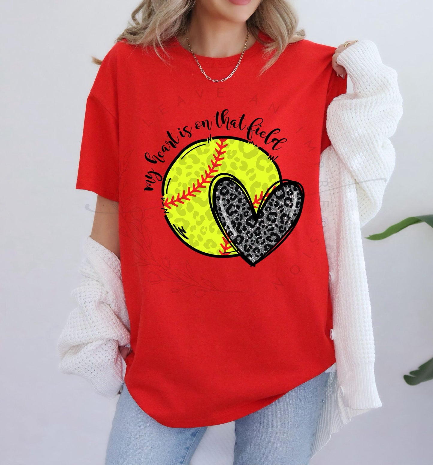 My Heart Is On That Field Softball