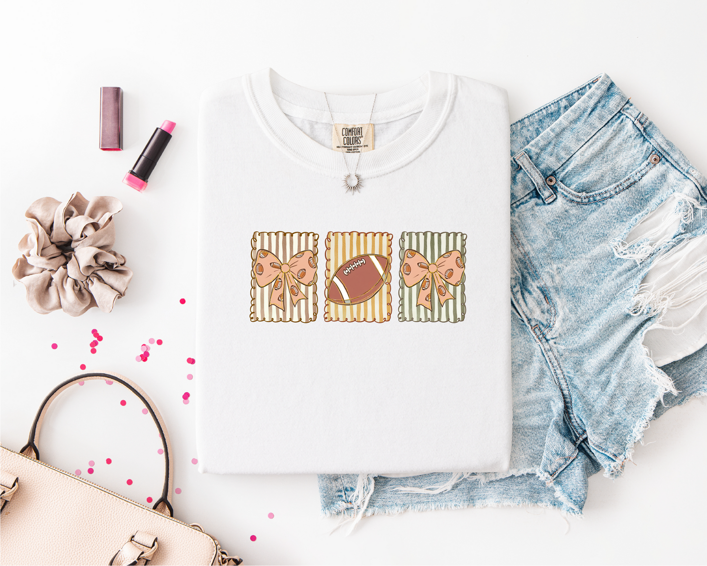 Football Bow Coquette (DTF Transfer)