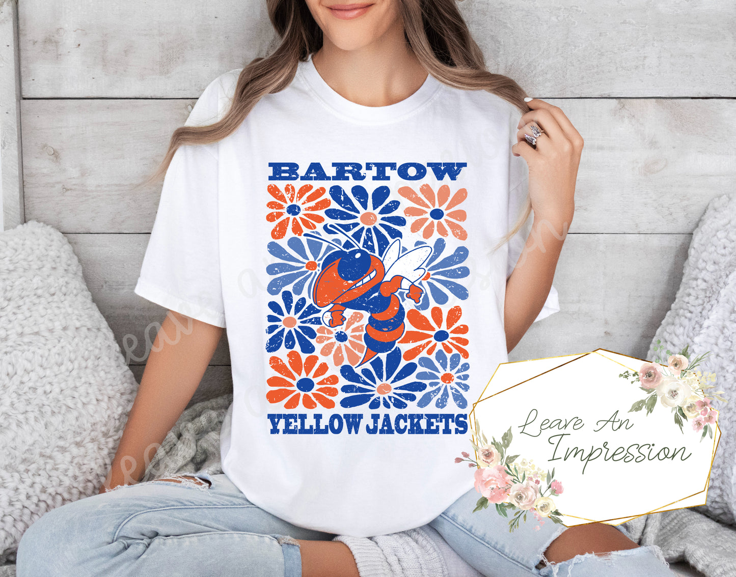 Groovy Floral: Bartow Yellowjackets: Customizable