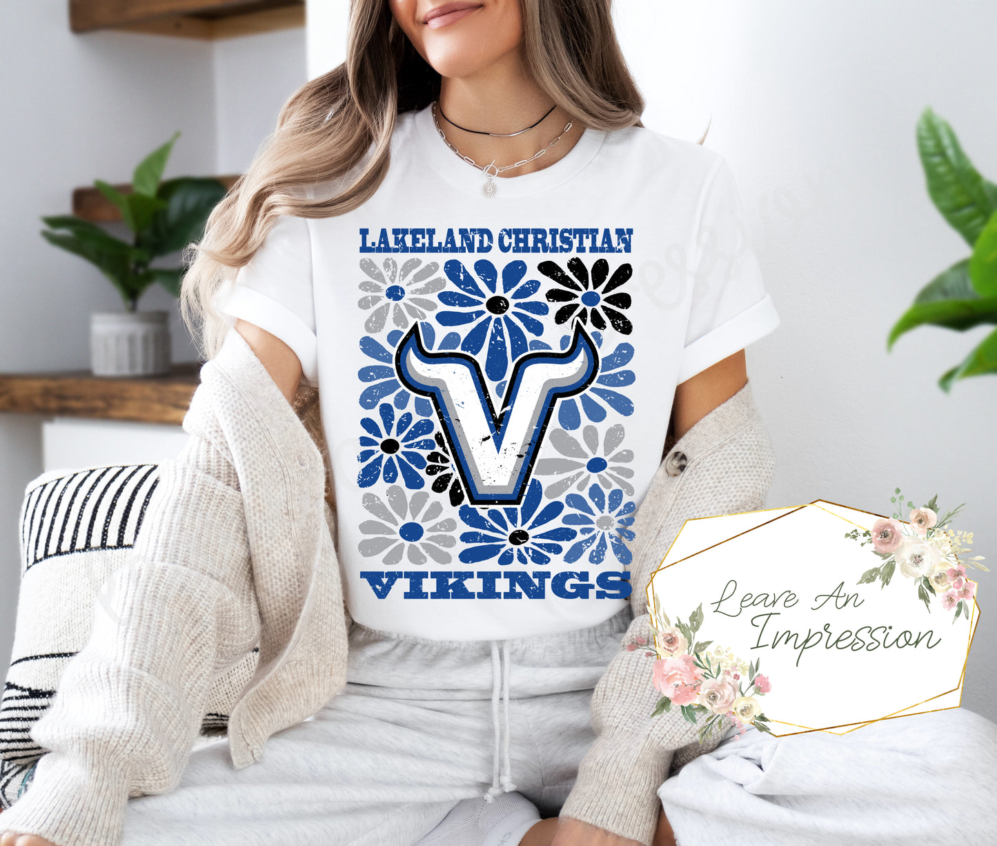 Groovy Floral: LCS Vikings: Customizable