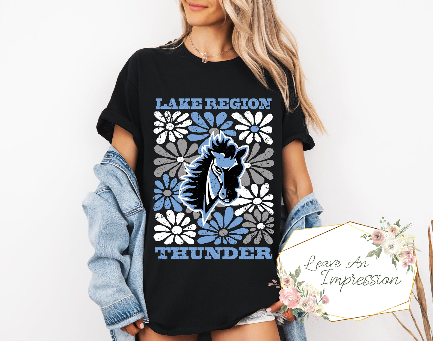 Groovy Floral: Lake Region Thunder: Customizable