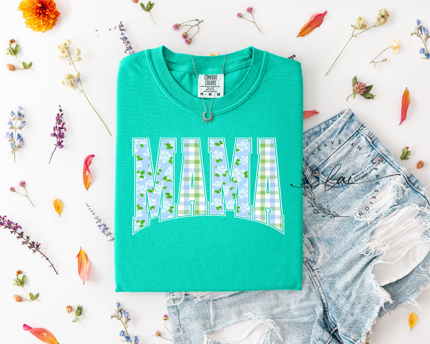 Floral Blue Mama