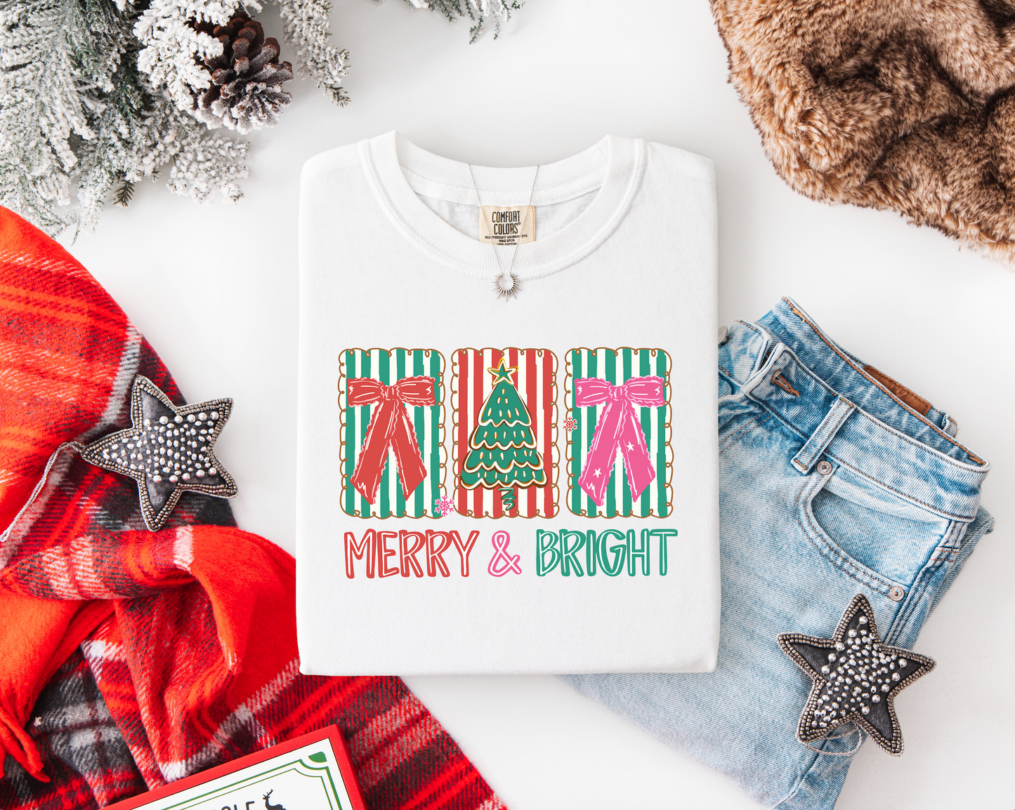Christmas Stripes: Tee and Sweatshirt