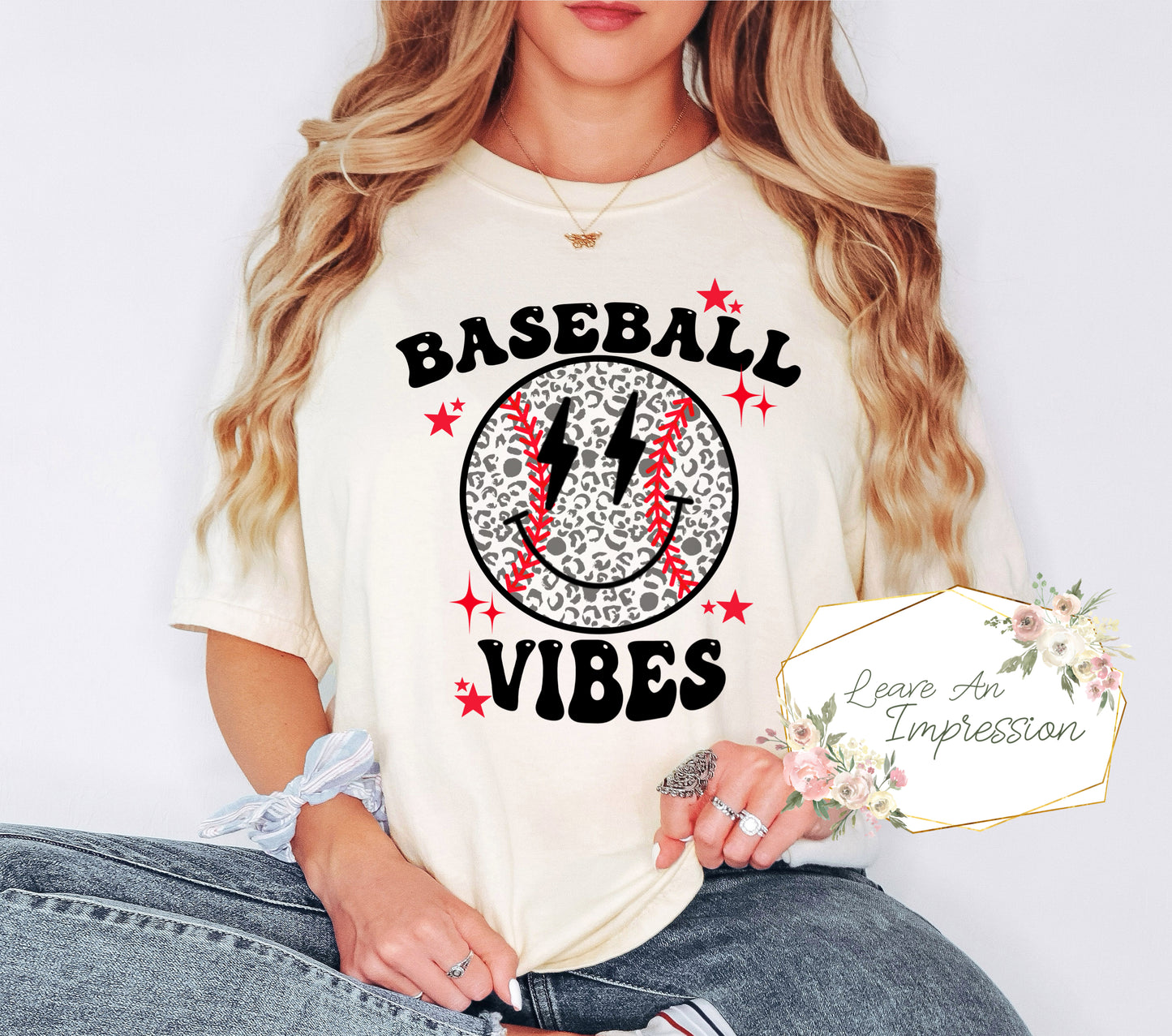 Baseball Vibes Smiley