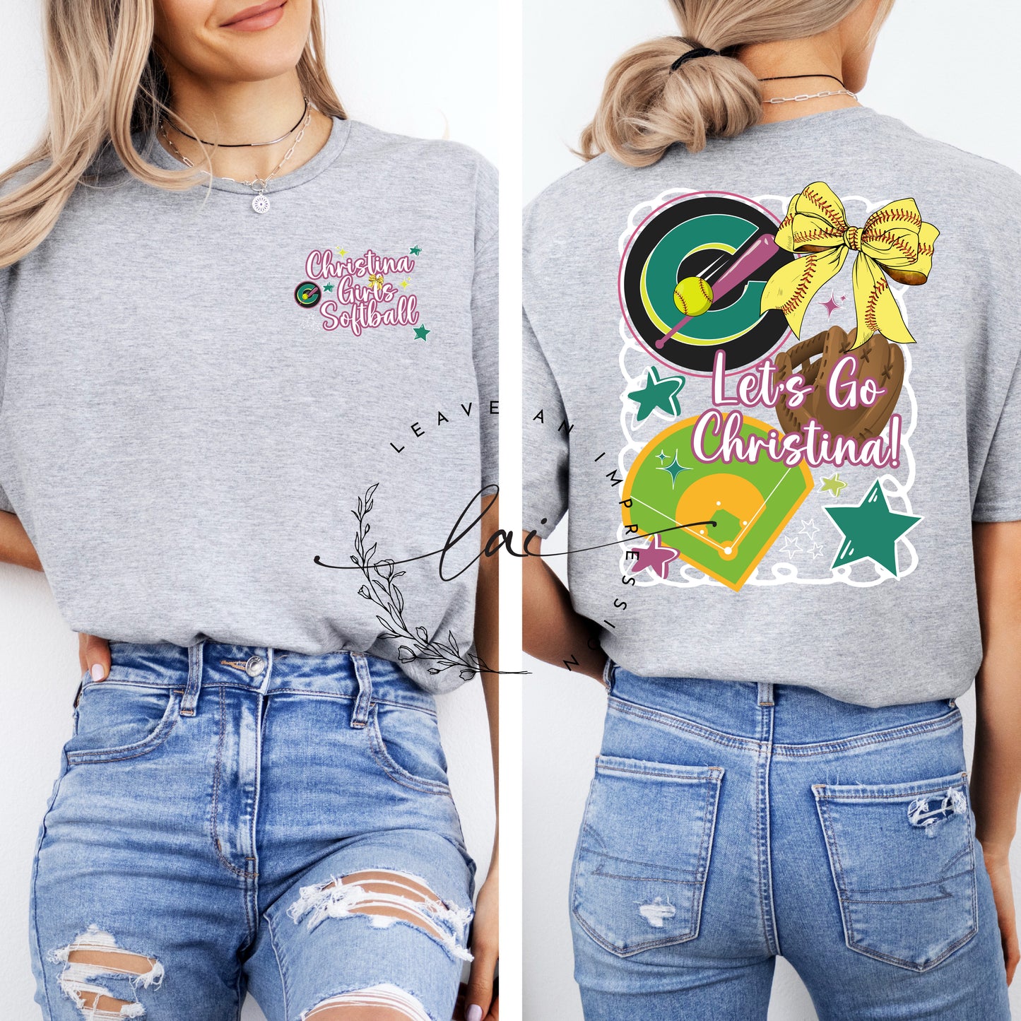 Christina Girls Softball Bow