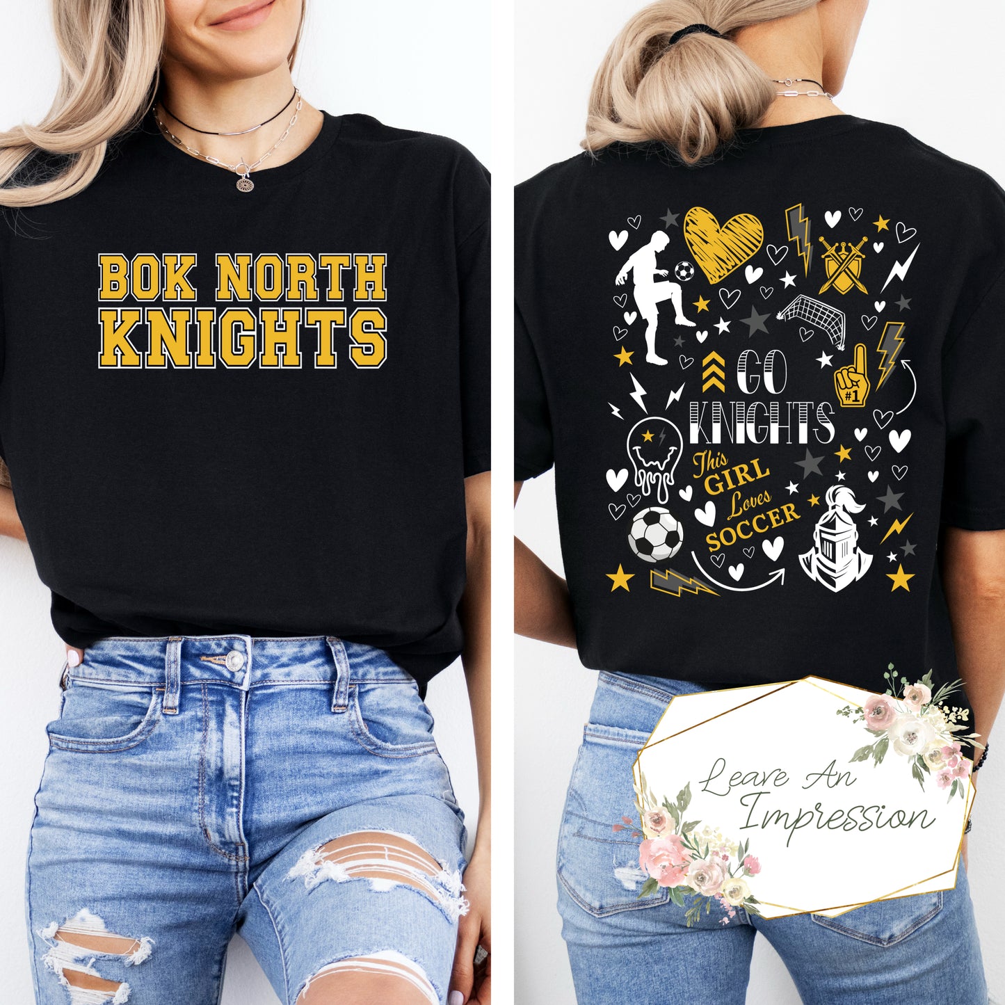 Bok North Knights-Soccer Doodle