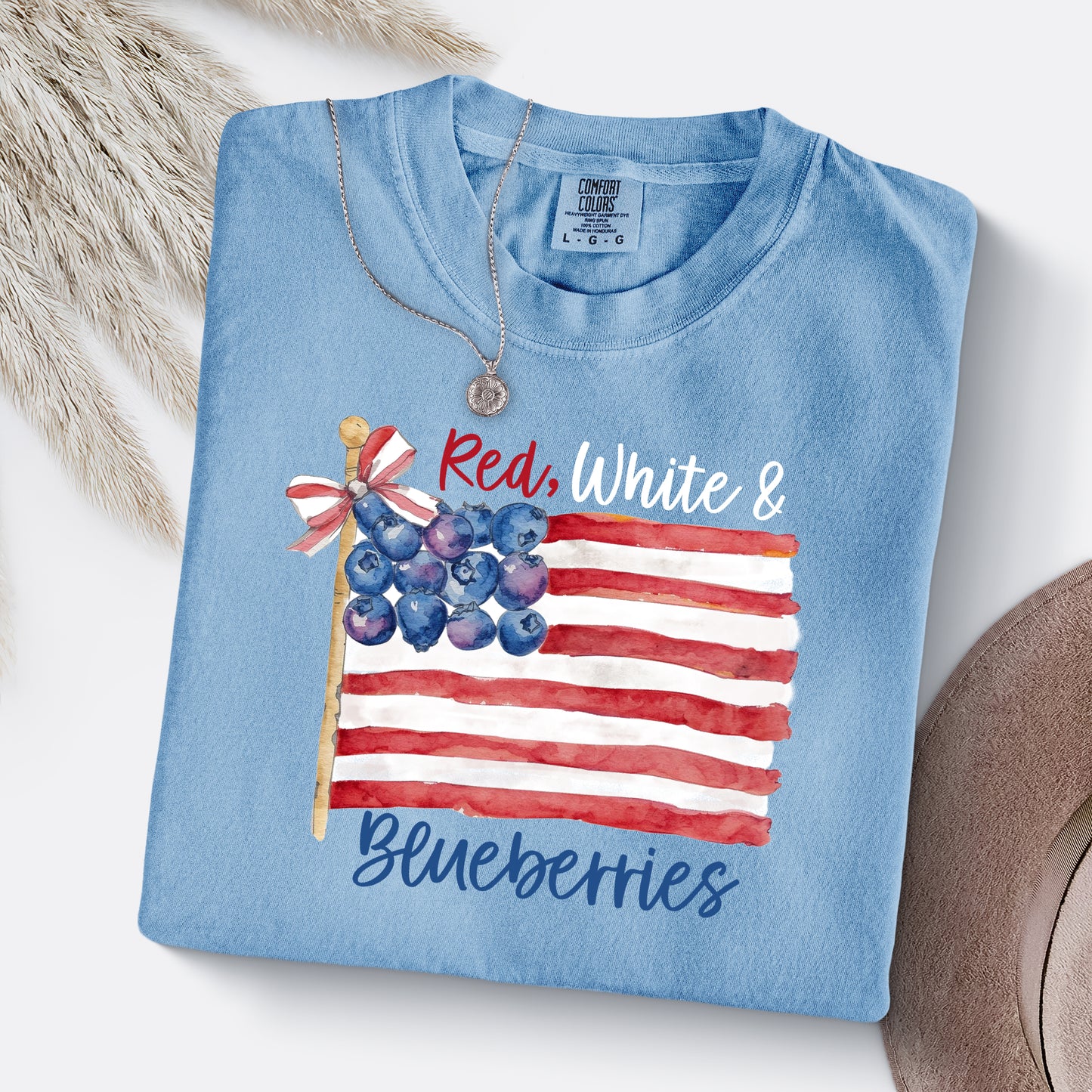 Red, White & Blueberries Flag