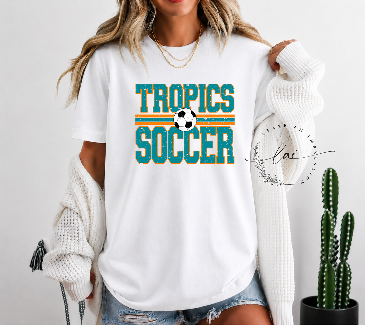Tropics Soccer Grunge