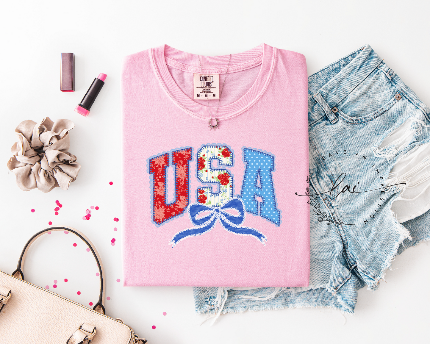 USA Patchwork Print