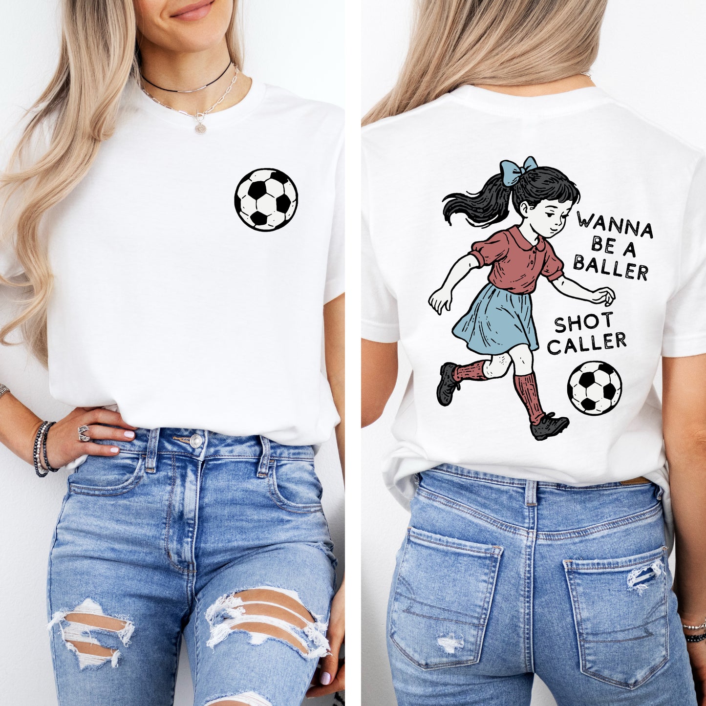 Baller Shot Caller Soccer Girl