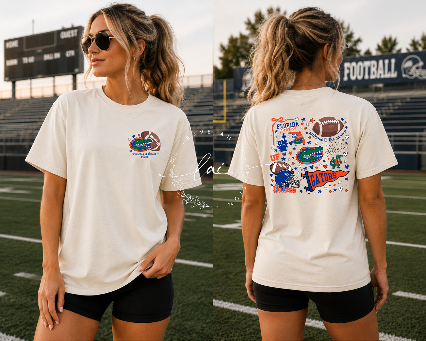Gator Front and Back Doodle