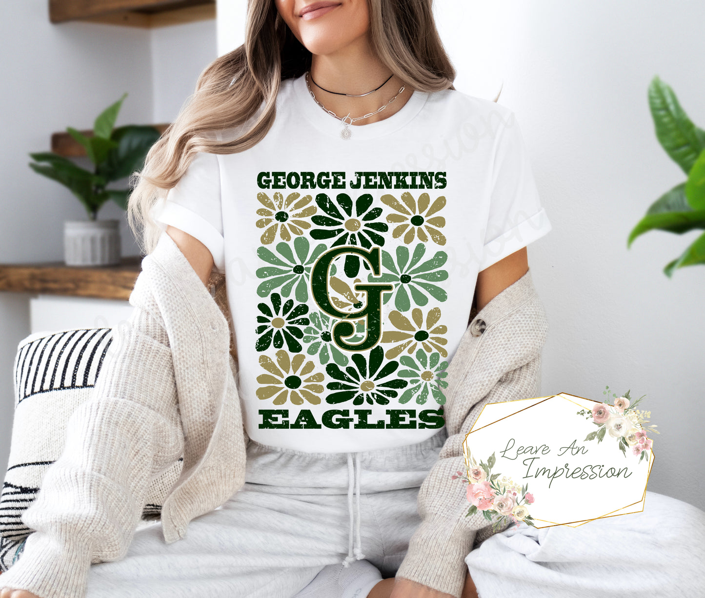 Groovy Floral: GJ Eagles: Customizable