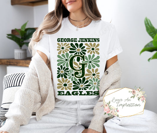 Groovy Floral: GJ Eagles: Customizable