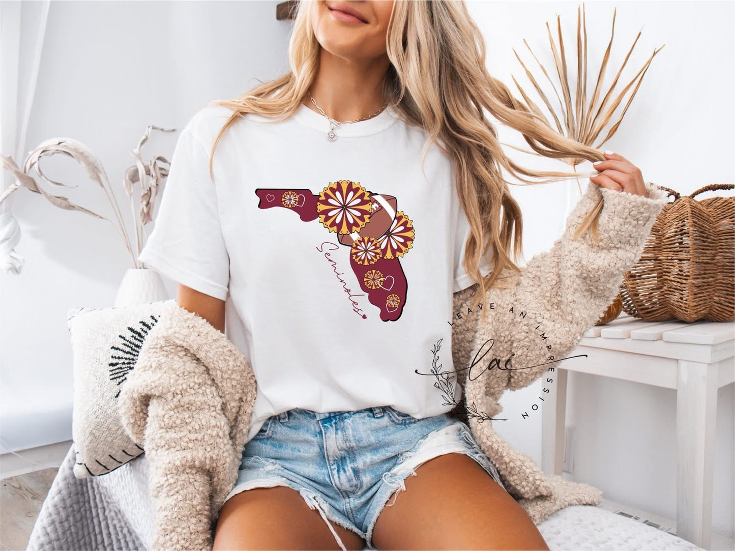 State with Spiral Floral