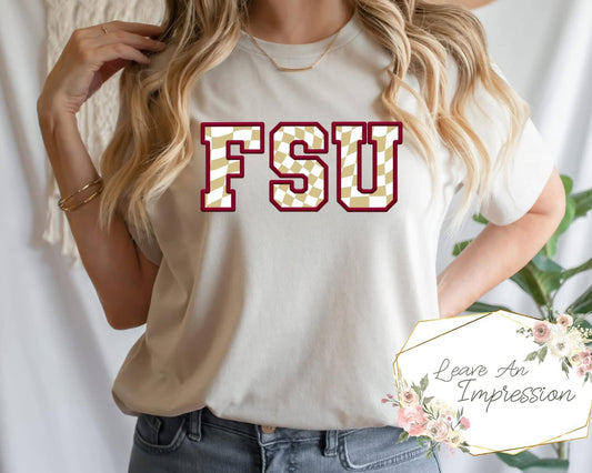 Faux Embroidery Check