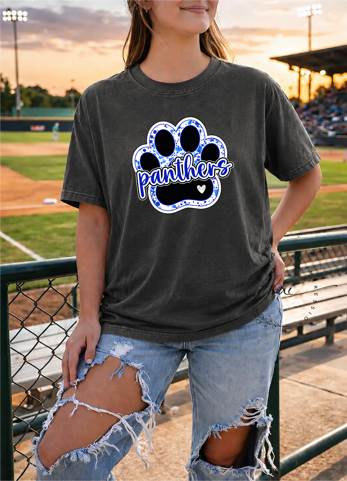 Mulberry Lady Softball- Panthers Paw Print