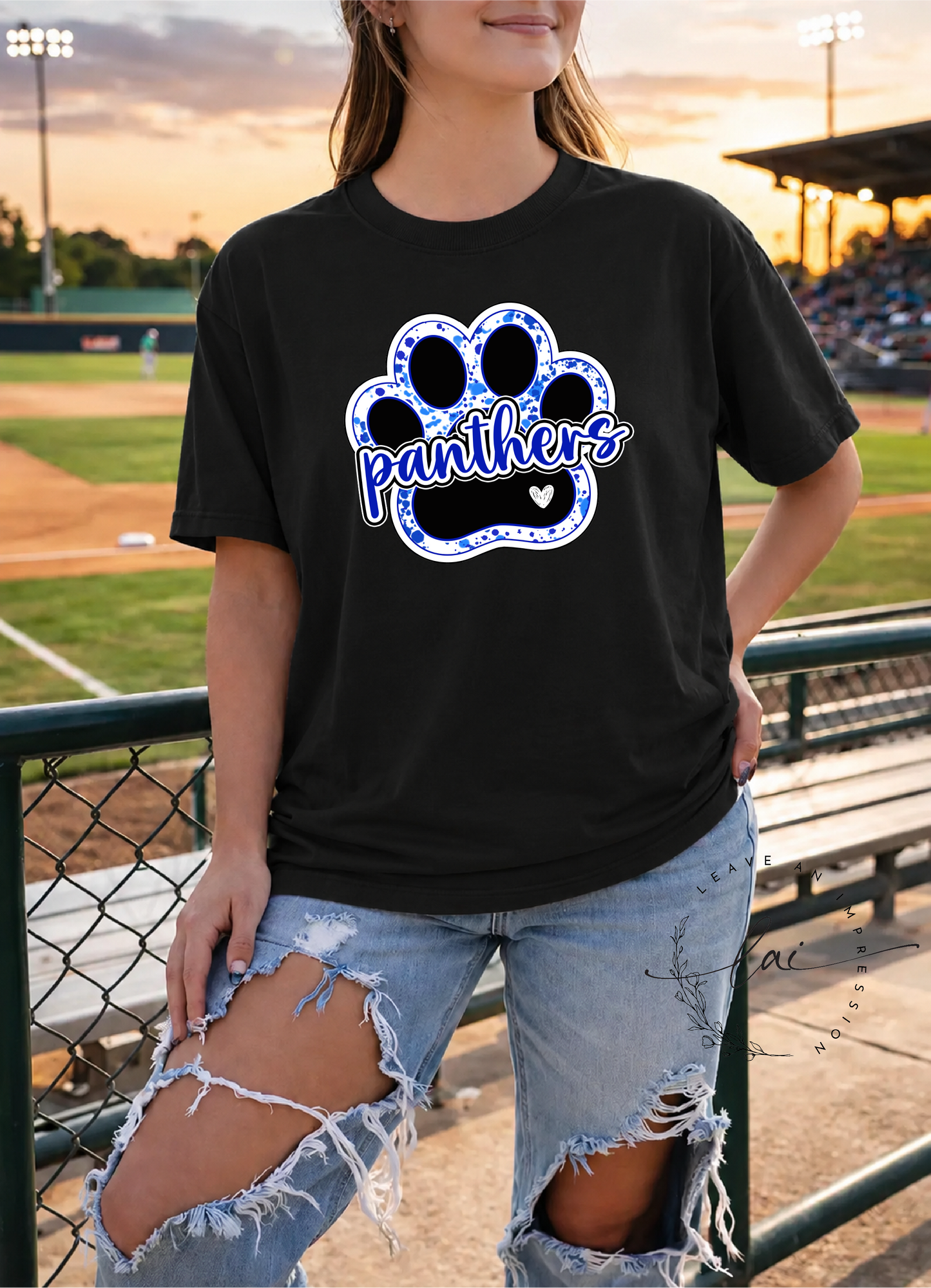 Mulberry Lady Softball- Panthers Paw Print