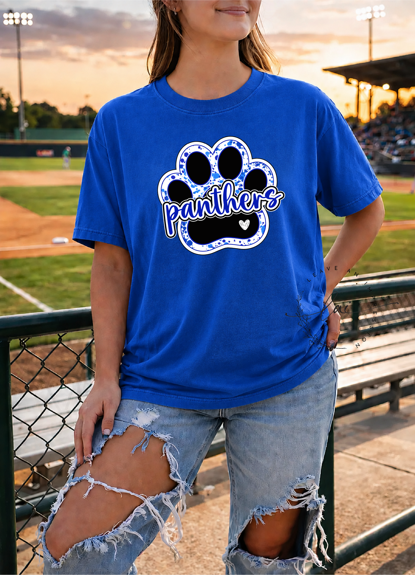 Mulberry Lady Softball- Panthers Paw Print