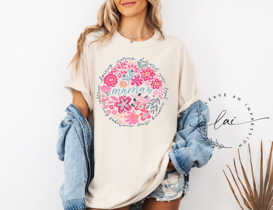 Mama Floral Circle