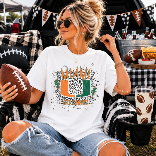 Miami Leopard Splatter