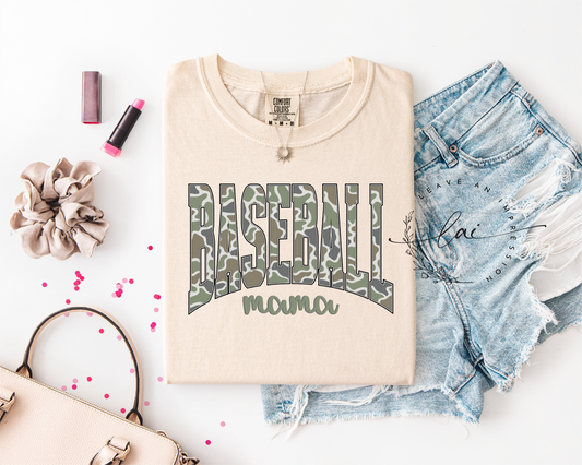 Camo Baseball Mama