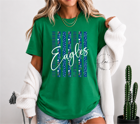 St. Paul Eagles Doodle Stripes