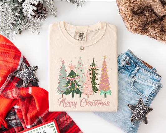 Cutie Christmas Trees: Tee and Sweatshirt