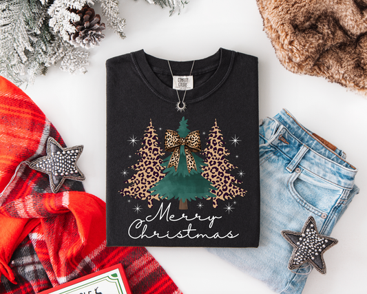 Christmas Cheetah: Tee and Sweatshirt