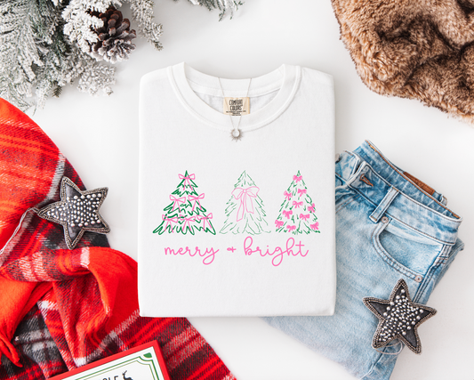Merry & Bright Trees: Tee and Sweatshirt