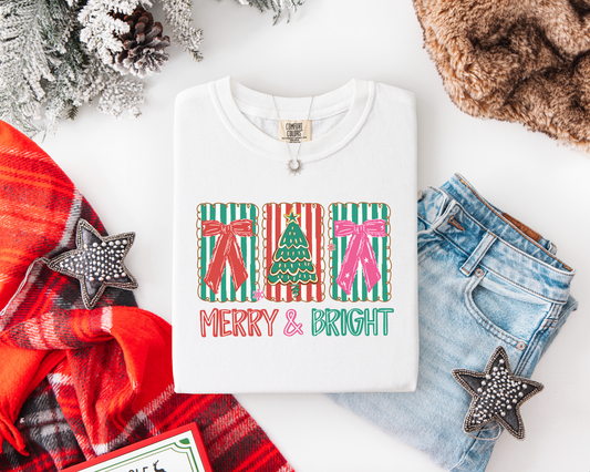 Christmas Stripes: Tee and Sweatshirt