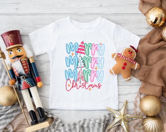 Merry Merry Merry Girls Tee