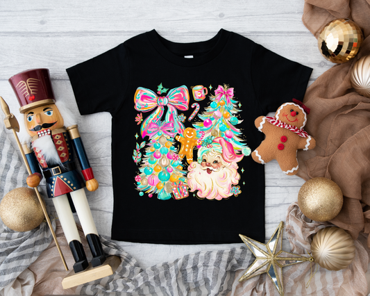 Colorful Christmas Girls Tee