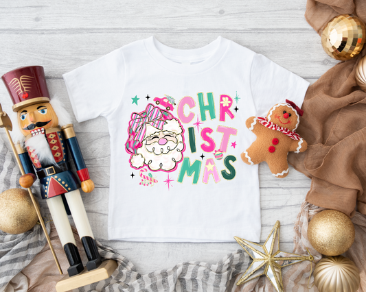 Cheerful Christmas Girls Tee