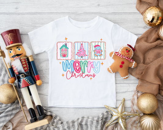 Merry Christmas Girls Tee