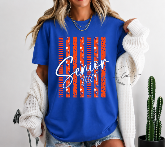 Bartow Senior Doodle Stripes