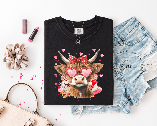 Highlander Cow Valentines Day