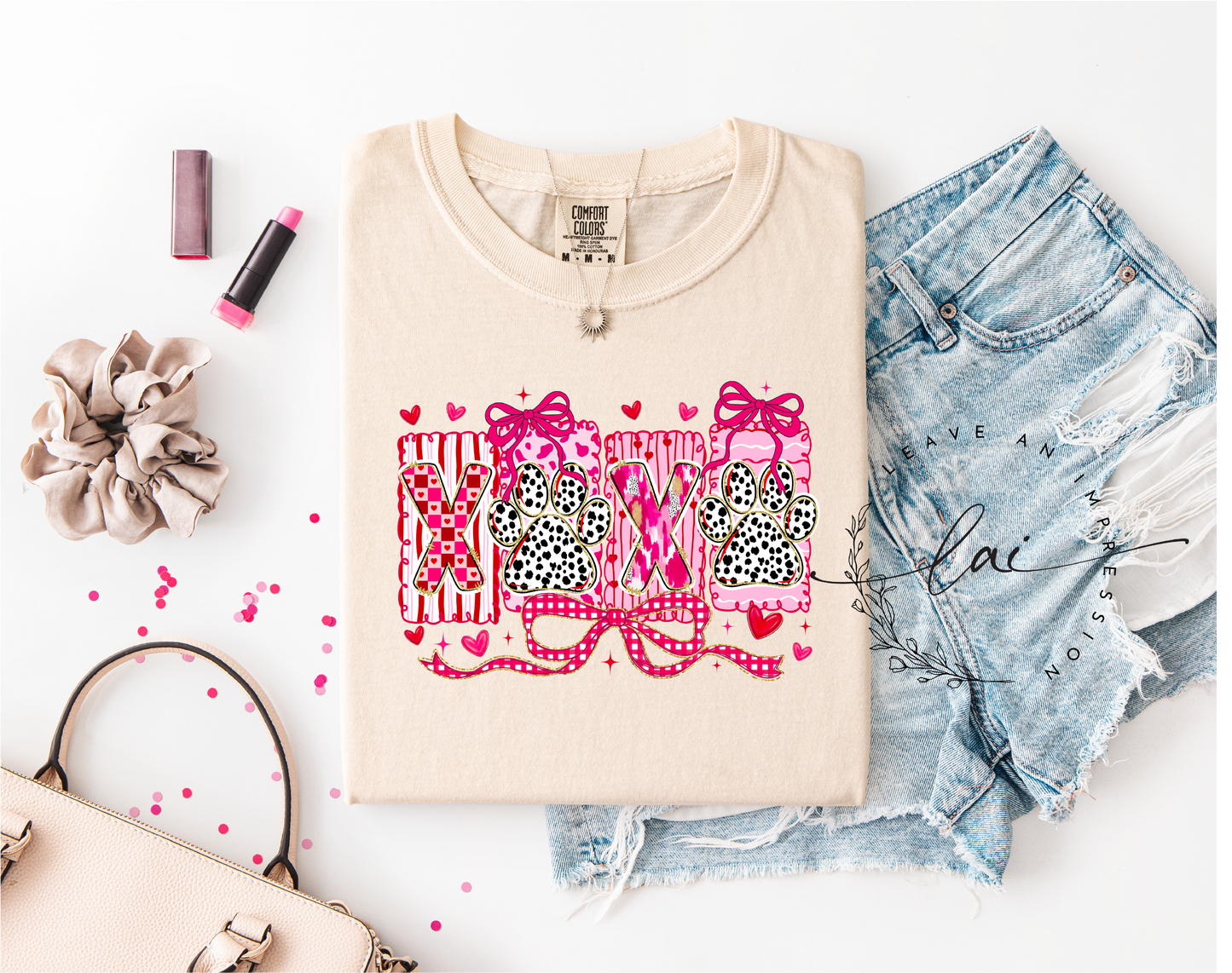 XOXO With Paw Prints