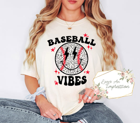 Baseball Vibes Smiley