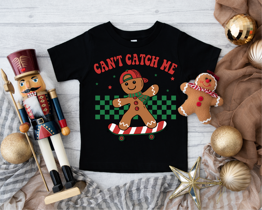 Can't Catch Me Gingerbread Boys Tee