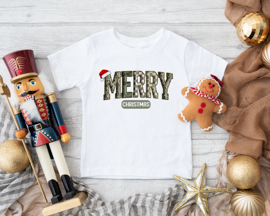 Camo Christmas Boys Tee