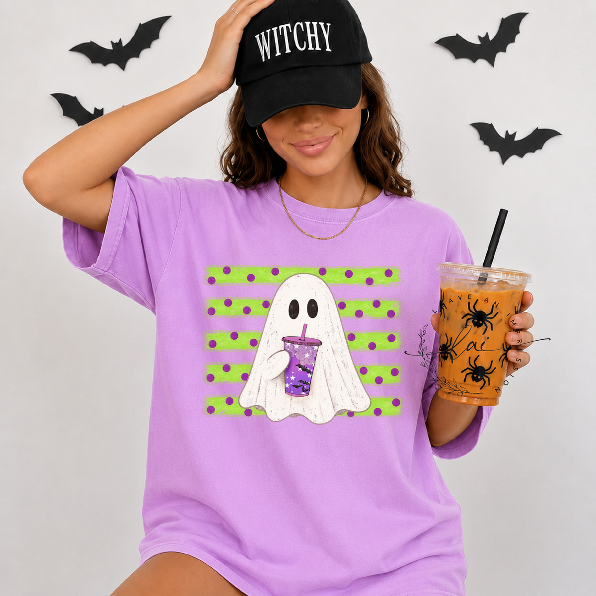 Cutie ghost with tea