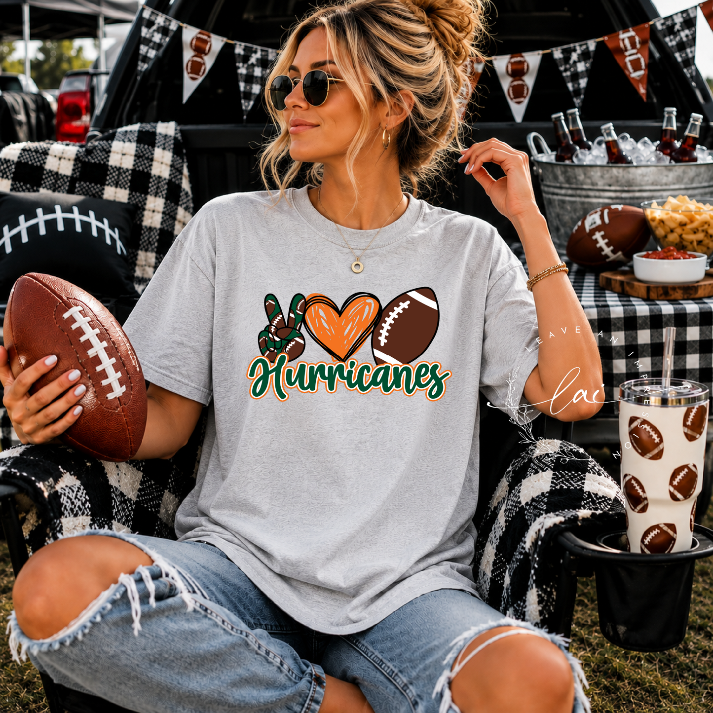 Peace Love Canes Football