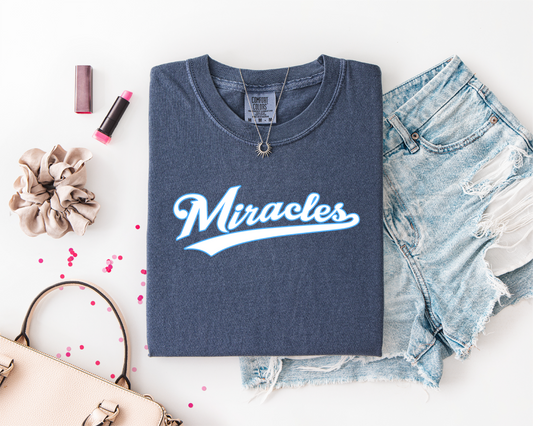 Miracles Baseball Blue and White