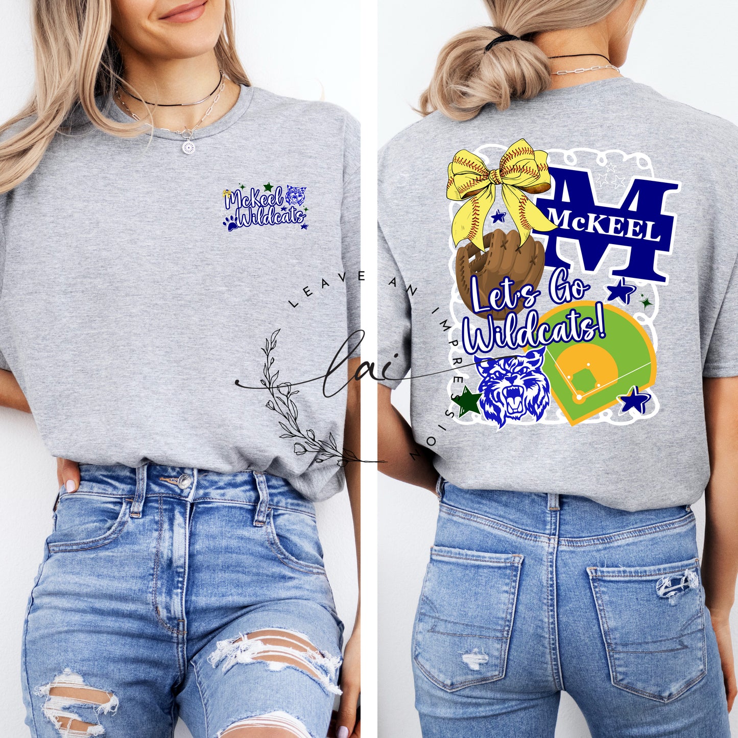 McKeel Softball Cute Bow