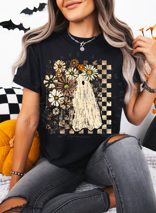 Distressed Checkered Ghost