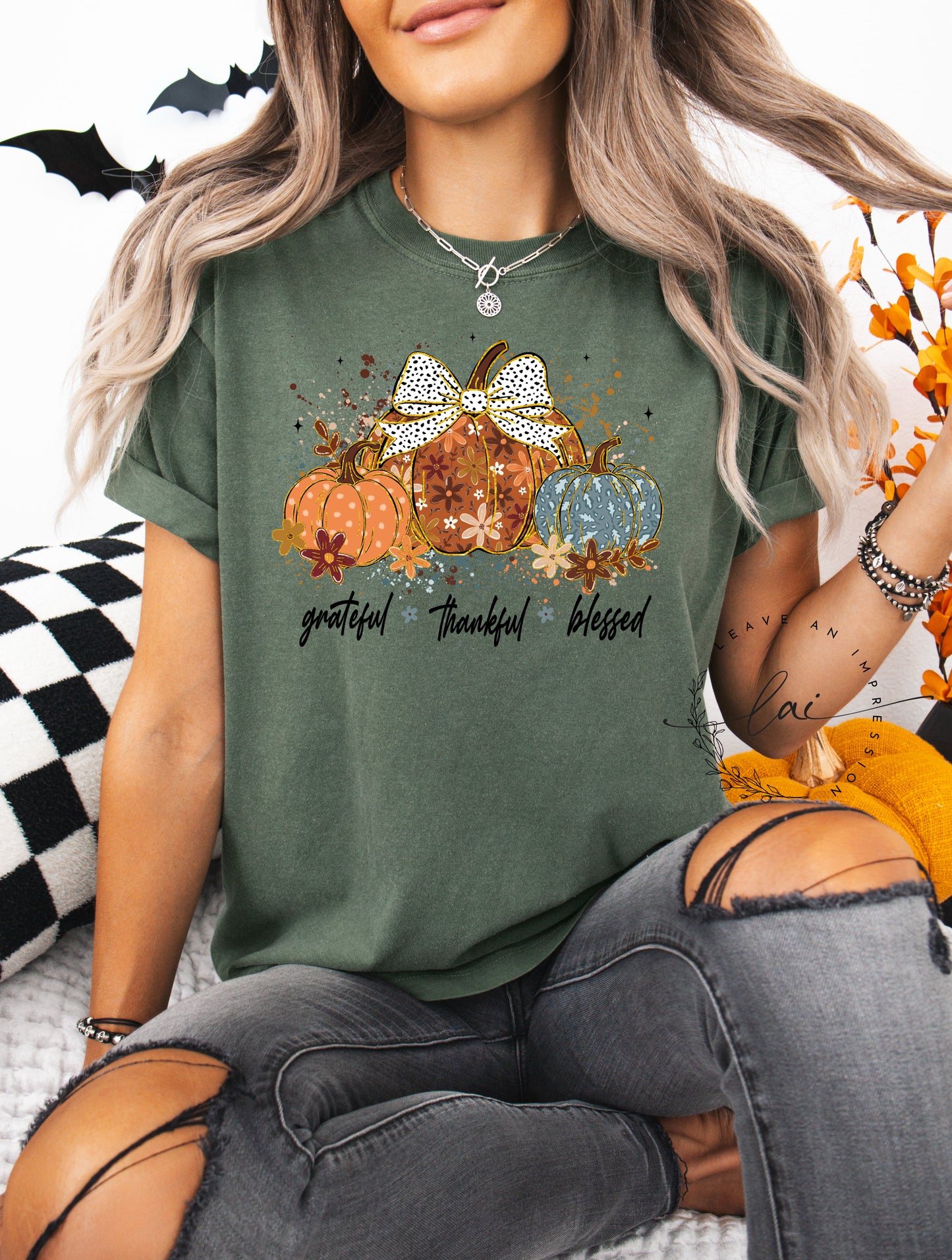 Grateful, Thankful, Blessed Pumpkins