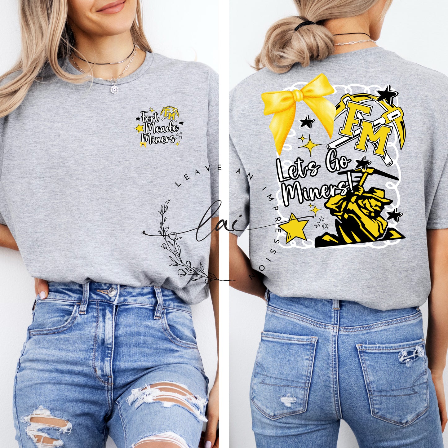 Fort Meade Miners Cute Bow