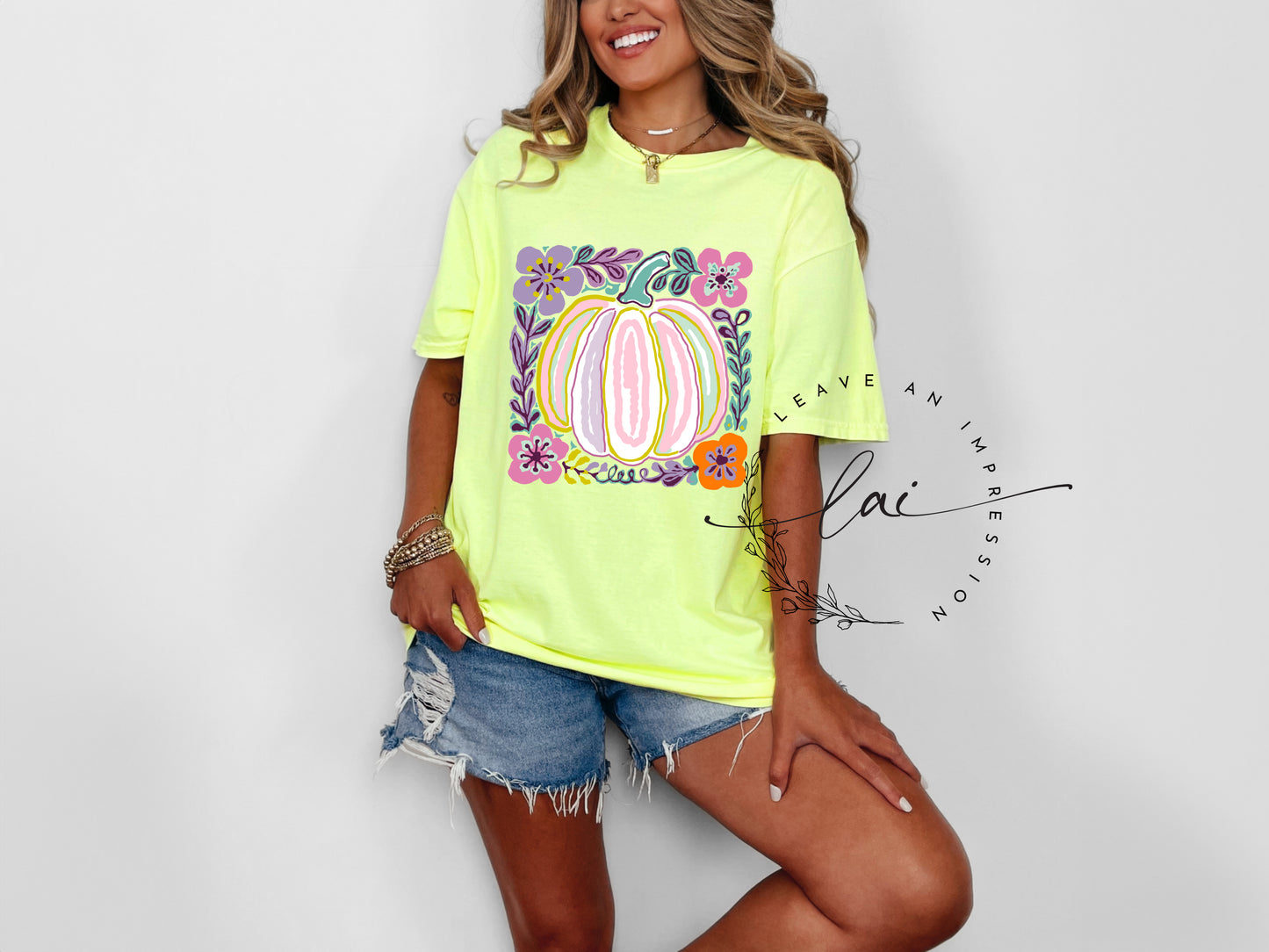 Watercolor Pumpkin Floral